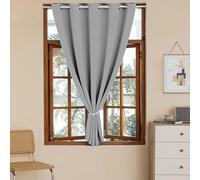 LONGCAO Cortinas Salon Modernas 220 x 190 cm Cortinas Termicas Aislantes Frio y Calor, Acusticas, Cortina Separador de Ambientes Cortina Dormitorio Sala para Habitacion Infantiles, Gris Claro