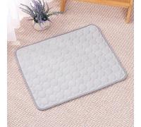 LONGCAO Esterilla Refrescante para Perros y Gatos 62 x 50 cm Mantener a Las Mascotas Frescas en Verano No Tóxico Esterilla Refrigerante Perros para Mascotas Pequeños, Gris