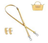 longchamp Correa para el hombro, correa para monedero, ajustable, repuesto para Long Champ Le Pliage Original Mini Pouch Strap (amarillo claro)