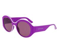 LONGCHAMP Mujer LO758S 500 Gafas de sol Inyección biológica Violeta Redonda Normal Normal