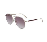 LONGCHAMP Mujer LONGCHAMP LO133S 43027 722 Gafas de sol Metal Oro Gris Piloto Normal Sombreado