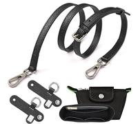 Longchamp Sunshine Smile - Organizador con correa para mujer, color negro