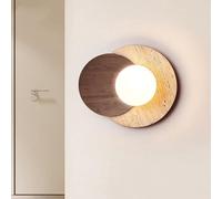 LONGDU Lámpara de pared de travertino blanco y beige natural estilo japonés Wabi-sabi Lámpara de madera maciza estilo crema creativa Aplique de pared for dormitorio, mesita de noche, estudio, escalera