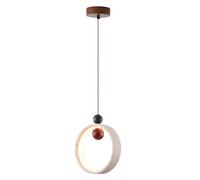 LONGDUOU Lámpara Colgante LED de travertino Amarillo Natural, Moderna lámpara Colgante con Pantalla de Piedra for Restaurante, Bar, Cocina, Isla, Comedor, Dormitorio.
