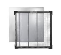 LONGER Base de trabajo láser en panal de abejas, 17,32'' x 17,32'' Mesa de trabajo con panel de aluminio para máquina grabadora láser, rápida disipación térmica y panel protector de escritorio