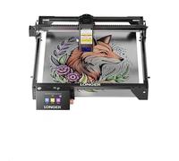 LONGER Grabado láser, cortador láser, velocidad de grabado de hasta 24.000 mm/min, pantalla táctil a color de 3,5 pulgadas, control de aplicación offline, herramienta de grabado DIY para metal/vidrio