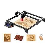 LONGER Grabador láser de 10 W con pantalla táctil de 3,5", láser de precisión de 0,06 mm y velocidad de 10.000 mm/min. Se puede utilizar sin conexión, ideal para grabar madera, metal, acrílico y
