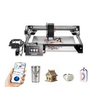 LONGER Grabador láser RAY5, 40 W, cortador láser rápido de hasta 24.000 mm/min, pantalla táctil de 3,5 pulgadas, aplicación de control sin conexión, cortador láser de bricolaje para madera, metal