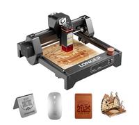 LONGER Grabador láser Ray5 Mini, alta velocidad de hasta 12.000 mm/min, para grabado en un área de 130 x 140 mm, seguridad garantizada con alarma de emergencia (2,5 W), máquina de grabado láser.