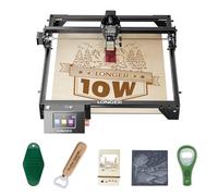Longer RAY5 - Grabador láser de 60 W, potencia de salida láser de 10 W, placa base de 32 bits, control fuera de línea de aplicación, herramienta de grabado DIY para metal/vidrio/madera