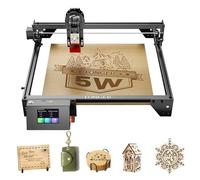 LONGER RAY5 Laser Graviermaschine, 5000 mw Laserleistung mit Farb-Touchscreen, 4 en 1 Offline Laser Cutter, CNC Lasergravierer, 10000 mm/min Lasergravurmaschine für Holz/Glas/Acryl