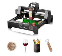 Longer Ray5 Mini Grabador Láser 12000mm/min Cortador Alta Velocidad para Madera, Metal, Acrílico, Cuero, DIY CNC, Área de Grabado 140x130mm, WiFi, Parada de Emergencia Seguridad (3,5W)