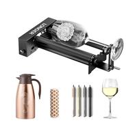 LONGER Rodillo giratorio para grabado láser - Eje Y giratorio con rotación de 360° - para grabado de cilindro 6 - 100 mm - Compatible con máquinas de grabado láser de diferentes marcas