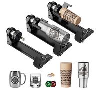 Longer Rotationsmodul für Ray5-Serie, B1-Serie und andere Rahmengraviergeräte - Y-Achsen-Rotationsrolle zum Gravieren von zylindrischen Objekten wie Weingläsern und Tumblern