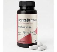 Longevitas Fórmula Relax - Melatonina, Ashwagandha y Griffonia - Complemento para Sueño y Relajación - Apoyo al Descanso y Sistema Nervioso - 60 Cápsulas