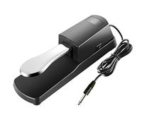 Longeye Pedal de sostenimiento universal para piano digital, piano eléctrico y teclado de piano, entrada de 1/4 pulgadas
