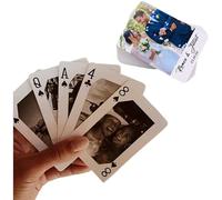 LongGenius Baraja de cartas personalizada con caja, regalo de San Valentín para él, regalo para novio, aniversario, regalo de San Valentín