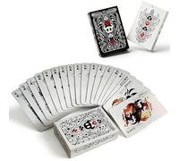 LongGenius Juego de cartas de póquer Hollow Knight, mazo de juego inspirado en Silksong, mazo de cartas de juego de caballero hueco, baraja de 54 cartas en tema blanco y negro