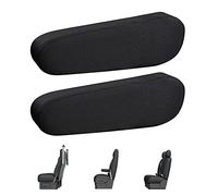 LONGHAO 2 Pcs,Cubierta De Reposabrazos Central,Cubierta De Reposabrazos De Coche,CojíN De Apoyabrazos Coche,Cubierta Negra para Reposabrazos De Asiento De AutomóVil,para Asientos De AutomóVil