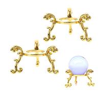 LONGHAO 2 Piezas,Soporte De Bola De Cristal,Base De Bola Cristal De Metal ,Base MetáLica Decorativa De Bola De Cristal, Adecuada Para Bolas De Diamante De Cristal Con Un DiáMetro De 80-120 Mm