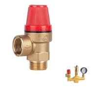 LONGHAO VáLvula De Seguridad Dn15,1/2’’ VáLvula De Seguridad VáLvulas De Alivio,VáLvula De Seguridad,VáLvula De Seguridad 3 Bar,1/2’’’ Rosca VáLvula De Seguridad,Hembra,Para Agua Aceite (1/2 3BAR B)