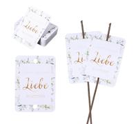 LongHoneySong 50 unidades de bengalas de boda etiquetas Lasst unsere Liebe leuchten Freudentränen Hochzeitskarte Wunschkarten Hochzeit Grußkarte[kein Wunderbenzen] (A)