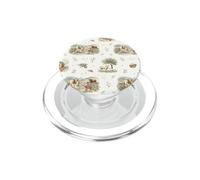 Longhorn Ganado Terneros Ovejas Rancho Granja Acuarela PopSockets PopGrip para MagSafe