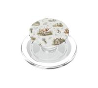 Longhorn Vaca Becerro ovejas Patos Granja Campo Acuarela PopSockets PopGrip para MagSafe