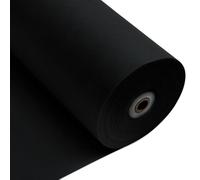 Longing Home Rollo de Mantel de 1,18 x 25 m, Negro, desechable, no Tejido Similar a la Tela, Rollo de Mantel por Metros, Adecuado para cumpleaños, Fiestas, decoración