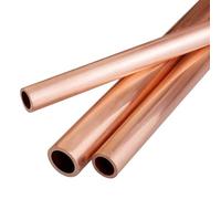 Longitud 500mm tubo de cobre rojo tubo redondo de cobre hueco CNC Metal OD 11mm 12mm 13mm 14mm 15mm 16mm 17mm 18mm 19mm 20mm ID 5mm ~ 24mm(OD17 x ID14mm 1pc)