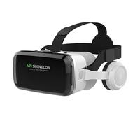 LONGLU Casco de realidad virtual 3D compatible con iPhone 16 15 Pro Max Mini X R 12 11 Samsung 4,7-6,7" Android Gafas de realidad virtual 3D para películas y videojuegos IMAX (Only)
