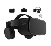 LONGLU VR Auriculares para iPhone y teléfonos Android, Gafas de Realidad Virtual 3D inalámbricas Bluetooth con Control Remoto para Jugar, Ver películas, teléfono de 4,7 a 6,2 Pulgadas (Negro)