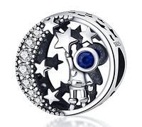 LONGLUCK Abalorios Charms Colgantes Plata de Ley 925 con Compatible con Pandora Pulsera Europeo & Collar