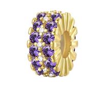 LONGLUCK Colgante de clip de plata de ley 925 para pulseras, collares y perlas con circonita cúbica 5A, regalo para el día de la madre para mujeres, Plata de ley