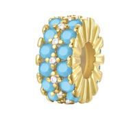 LONGLUCK Colgante de clip de plata de ley 925 para pulseras, collares y perlas con circonita cúbica 5A, regalo para el día de la madre para mujeres, Plata de ley