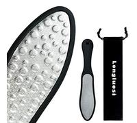 Longluosi Lima de Pies Premium de Corte Láser. Raspador Corneal De Doble Faz.Archivo De Pie De Acero Inoxidable Con Plástico ABS. Limpiador Pies para Spa y Pedicura. Elimina las Pieles Muertas