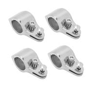 LONGONGAN 4 Piezas de Deslizamiento de mandíbula para toldo Bimini, Deslizamiento de mandíbula con bisagras de Acero Inoxidable 316 de Alta Resistencia para Tubos de 1 Pulgada, Accesorio de