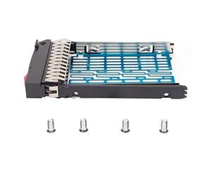 LONGONGAN Bandeja SAS SATA HDD de 2,5 Pulgadas, Soporte Adaptador de Disco Duro para DL360 DL380 DL385 DL580, Bandeja de Disco Duro Universal con Deflector de Metal y Tornillos, Compatible