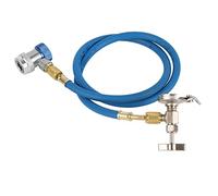 LONGONGAN Manguera de recarga de refrigerante R134a con grifo para cilindro, conexión universal para gas refrigerante, tubo para sistemas de aire acondicionado R502, R-12 y R-22, conector