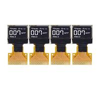LONGONGAN Módulo de Pantalla OLED de 0,42 Pulgadas, 4 Unidades; Pantalla de diodo orgánico emisor de luz con Chip SSD1315, resolución de 70 x 40, Interfaz SPI/IIC de 16 Pines, Pantalla