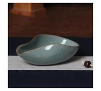 Longquan Celadon Tea Leaf Presentation Bowl (Cha He) with Saucer | Handmade Porcelain Tea Tasting & Gongfu Tea Ceremony Tool | Elegante juego de té (B)