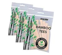 LONGRIDGE Bamboo tee de Golf, 54 mm, Natural 50 Pcs (Paquete de 3)