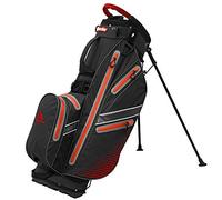 Longridge Elements Bolsa impermeable de golf con divisor de 8 posiciones, Negro/Rojo