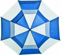 Longridge Paraguas de golf Deluxe resistente al viento - Azul real/Blanco