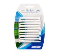 LONGRIDGE Playera de golf LONGRIDGE de plástico de baja fricción (paquete de 10), color blanco