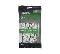 LONGRIDGE Pride PTS Tees de golf de madera (4'), bolsa de 50 tees
