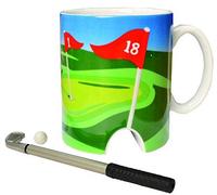 Longridge Taza de Golf y Mini Putter - Blanco