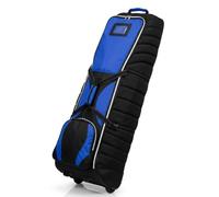 Longridge Tour Deluxe Roller Funda de viaje para golf, Negro/Azul Marino