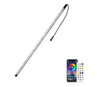 LONGRUNNEW Tira LED para acuario, fuente, arroyo, piscina, iluminación subacuática IP68, resistente al agua, 7 colores, 22 cm, iluminación LED, cascada con mando a distancia