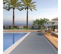 LONGSAND Esteras Antideslizantes de Drenaje 3x16.4ft Alfombra de Piso Comercial de Servicio Pesado Rollo de Alfombra de Puerta Hueca para Piscina baño Inodoro público Paseo,Gray/Grey,0.9×5M/3×16.4FT